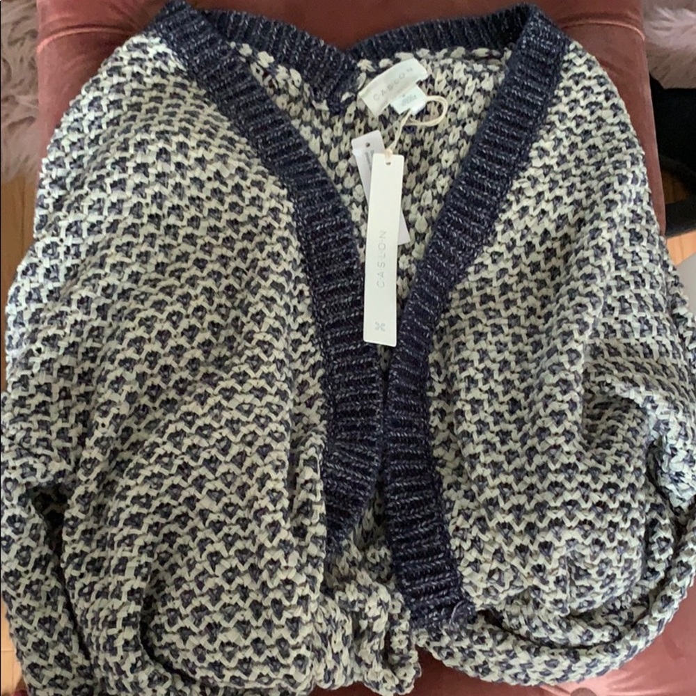 Calson long knit sweater size medium